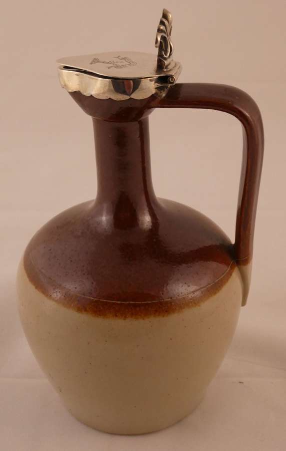 Lidded stoneware jar