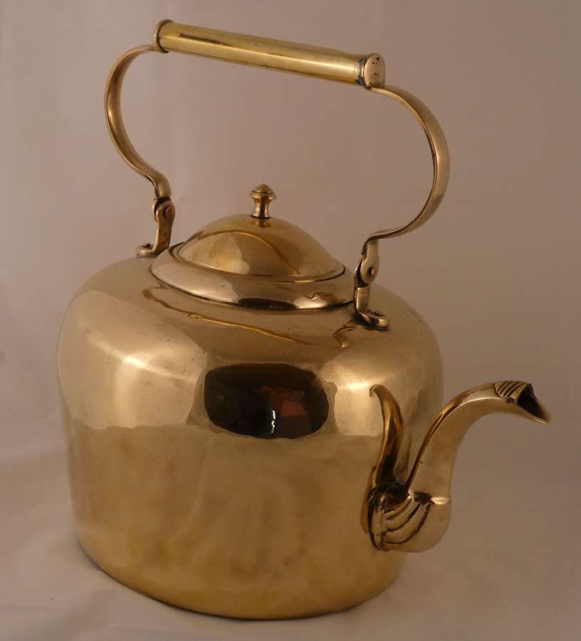 Large brass kettle