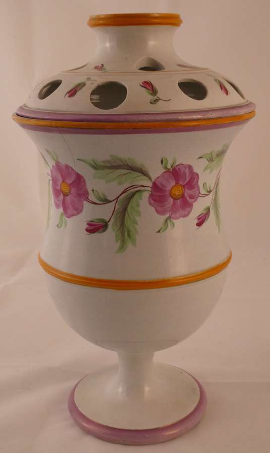 Pearlware Lidded Vase