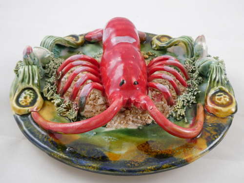 Pair of Palissy Plates