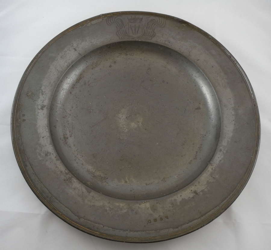 17th century Pewter Charger