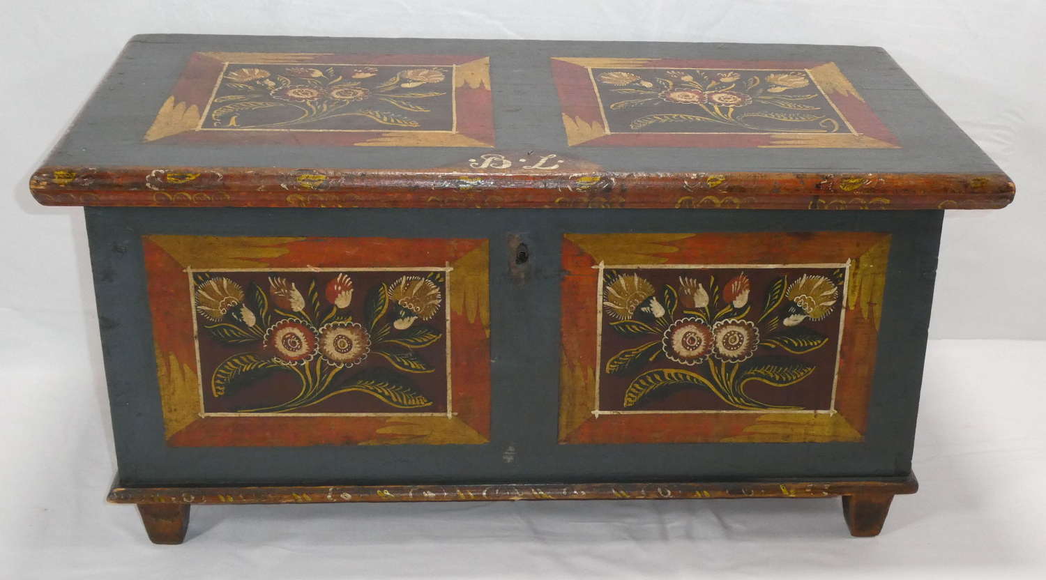 Painted Pine Coffer