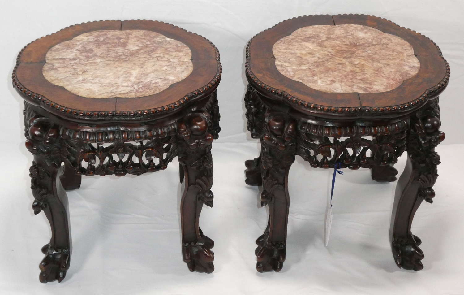 Pair of Chinese Low Stands