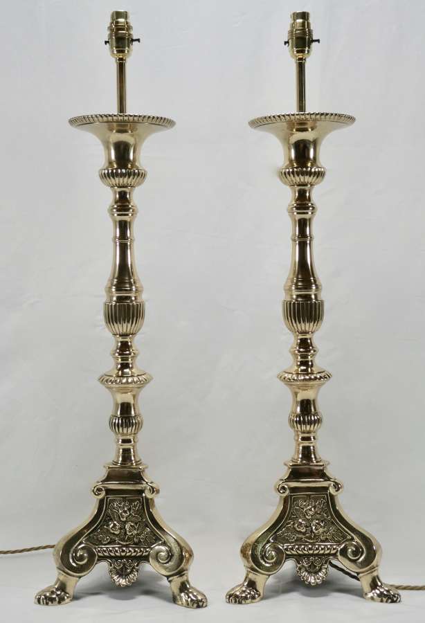 Pair of Candlestick Lamps