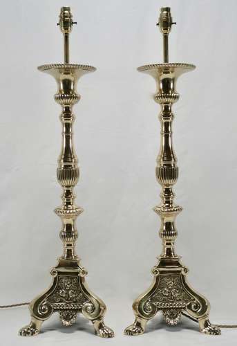 Pair of Candlestick Lamps