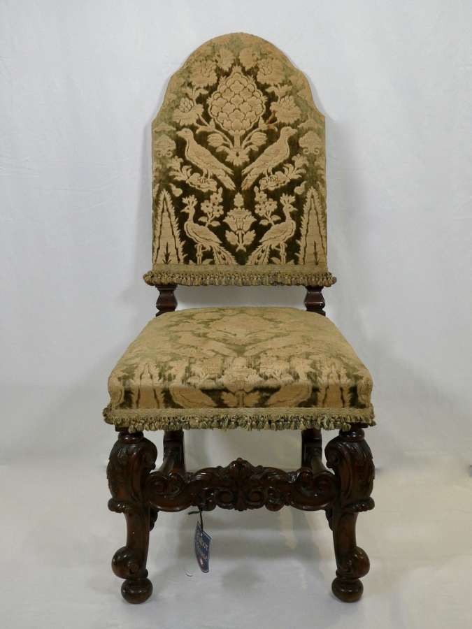 Carolean Style Walnut Chair