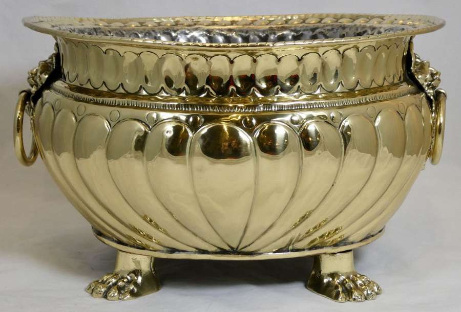 19th century Flemish Brass Jardinière