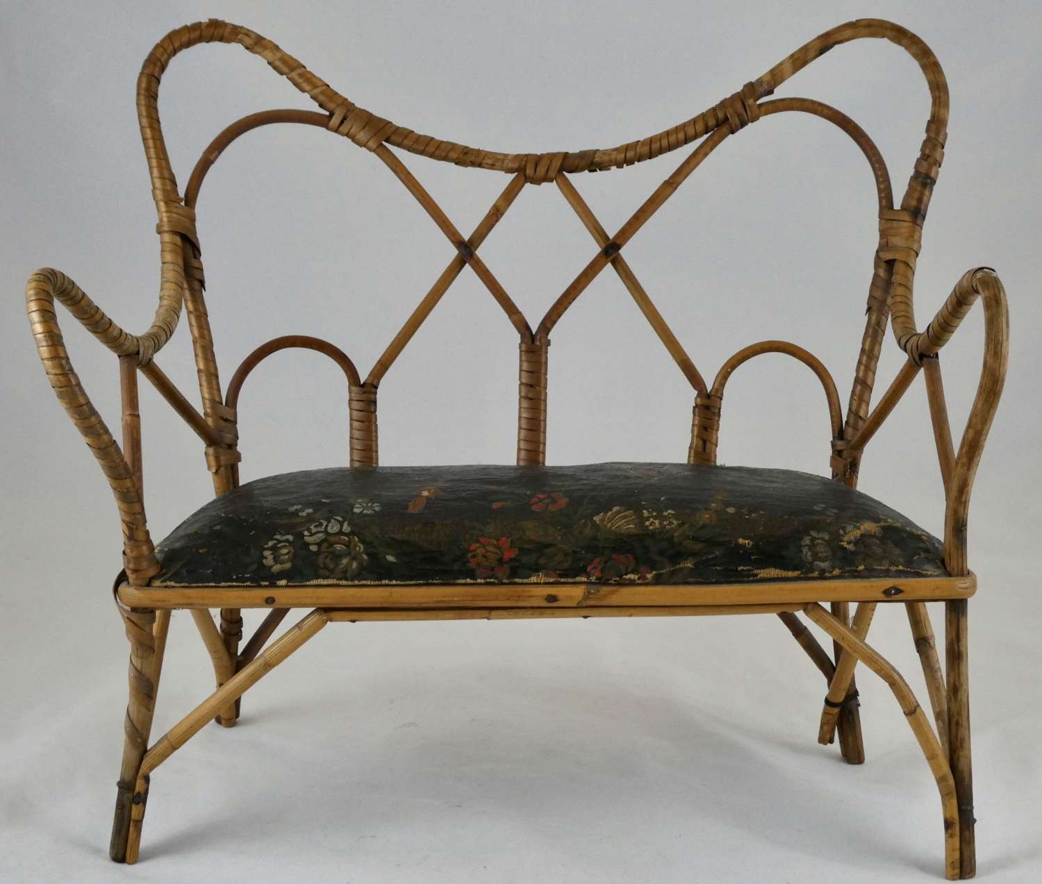 Early 20th century Miniature Wicker Sofa