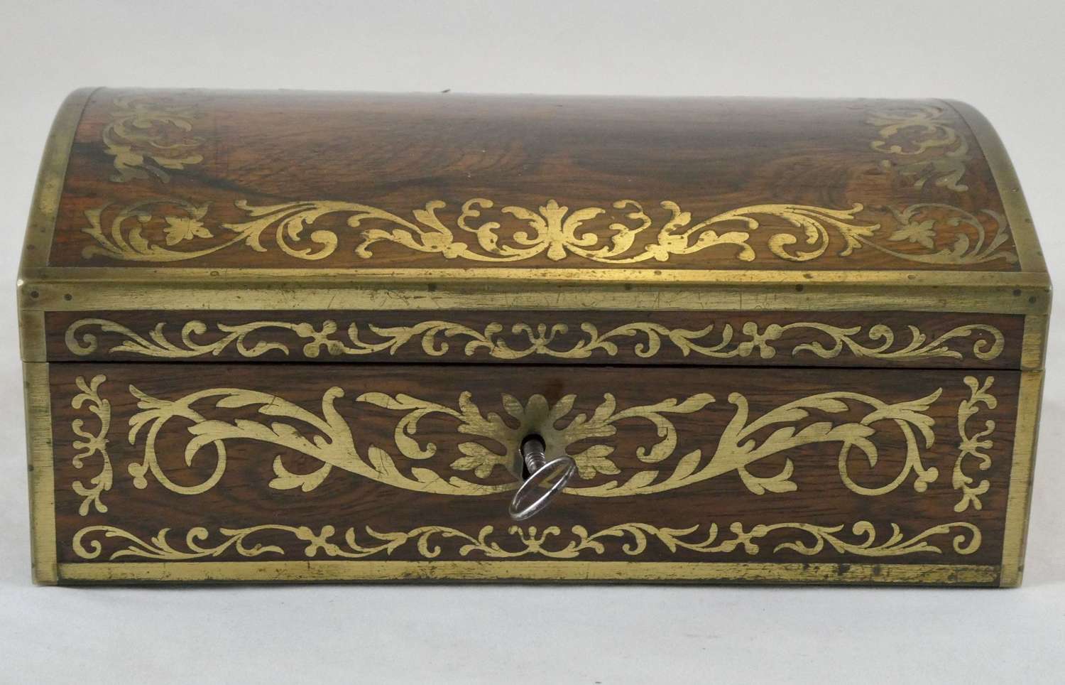 Regency Brass Inlaid Rosewood Box