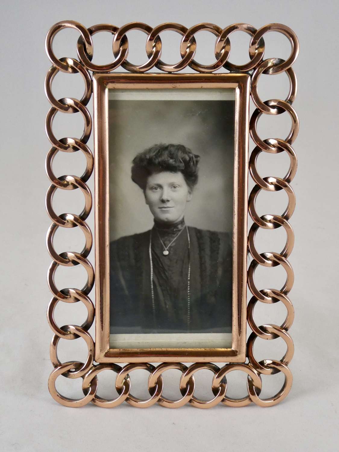 Victorian Copper Ring Photo Frame
