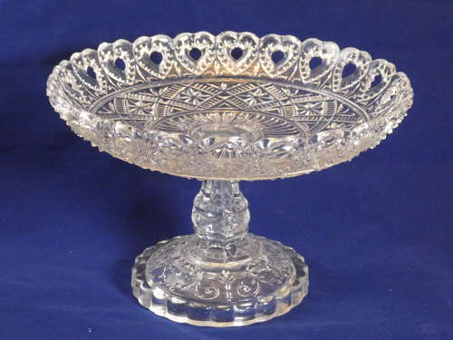 Pressed Glass Comporte