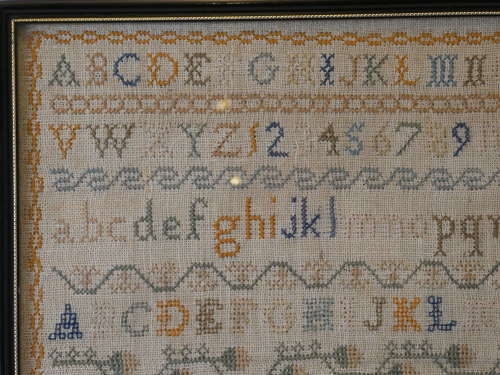 Sampler, Maria Bayes, 1853