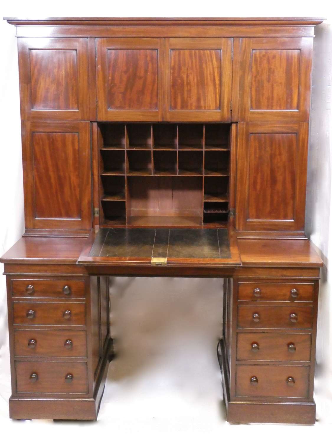 Mahogany Desk and Cabinet