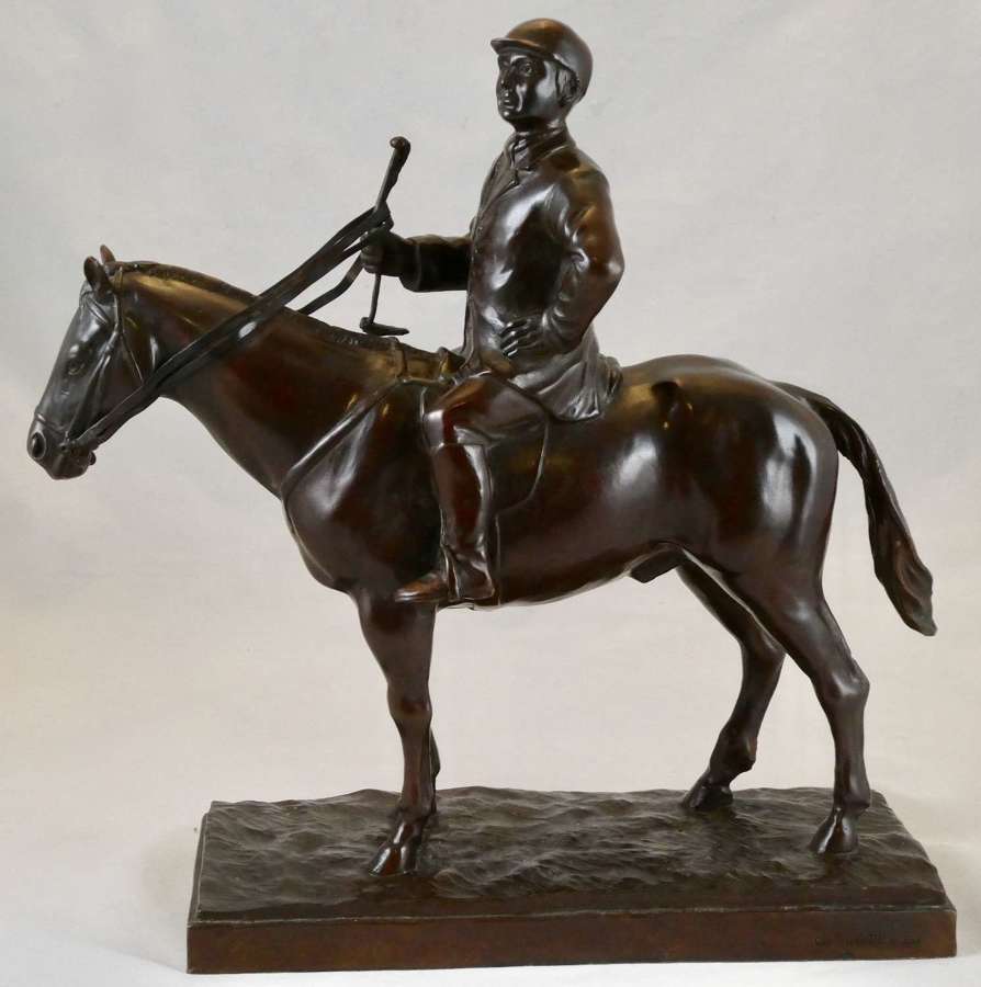 Bronze Horse and Jockey