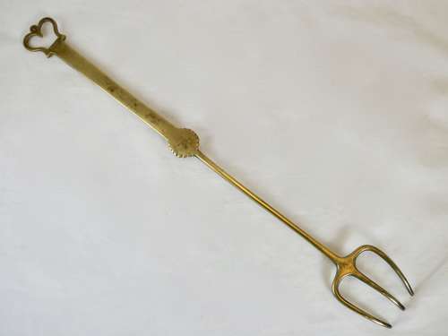 19th Century Brass Fork