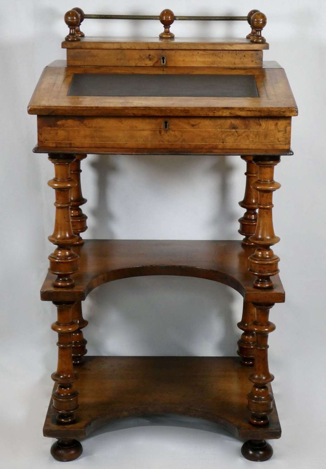 Victorian Walnut Davenport Desk