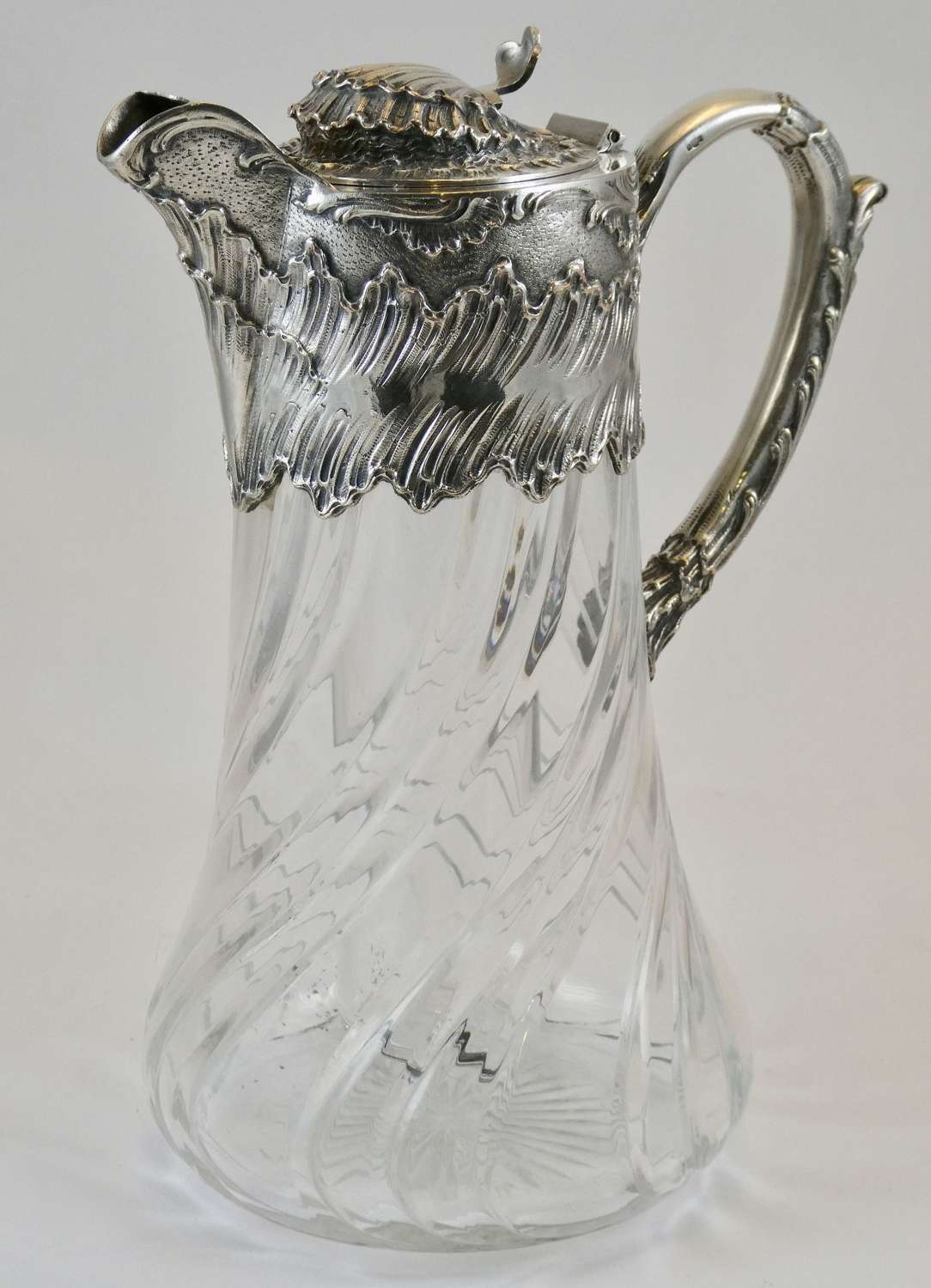 Silver Plate and Glass Lemonade Jug, late 19th century