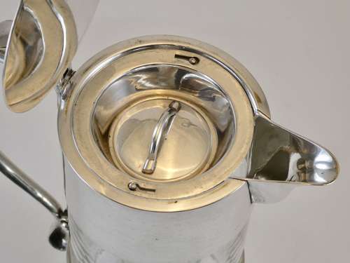 Silver Plate and Cut Glass Jug