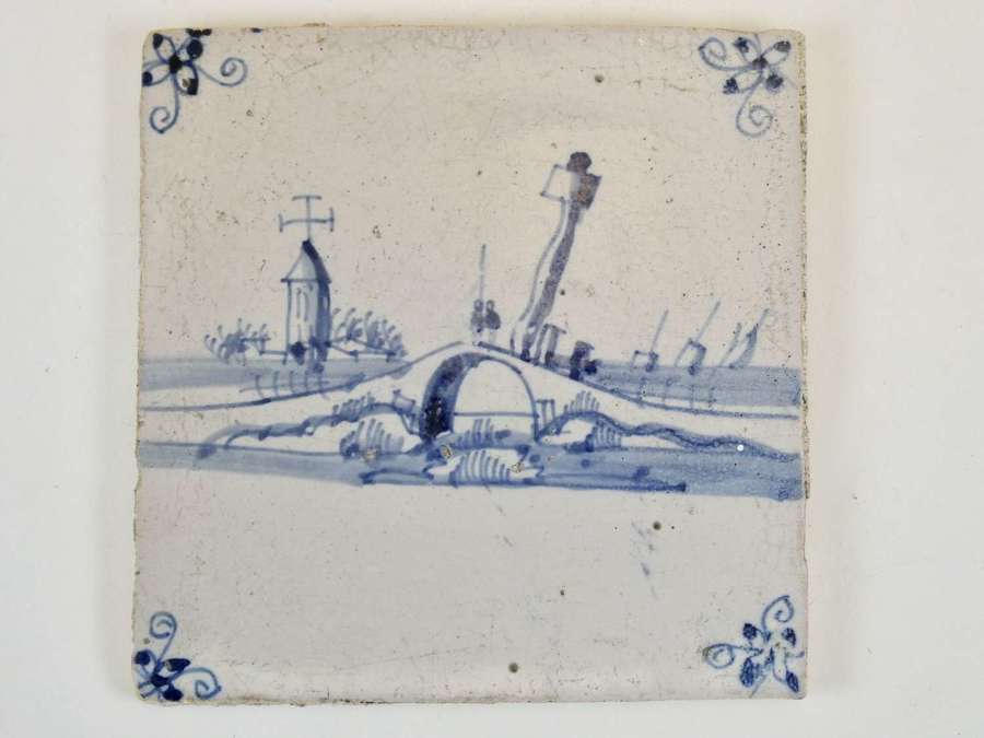 18th Century Dutch Delft Tile