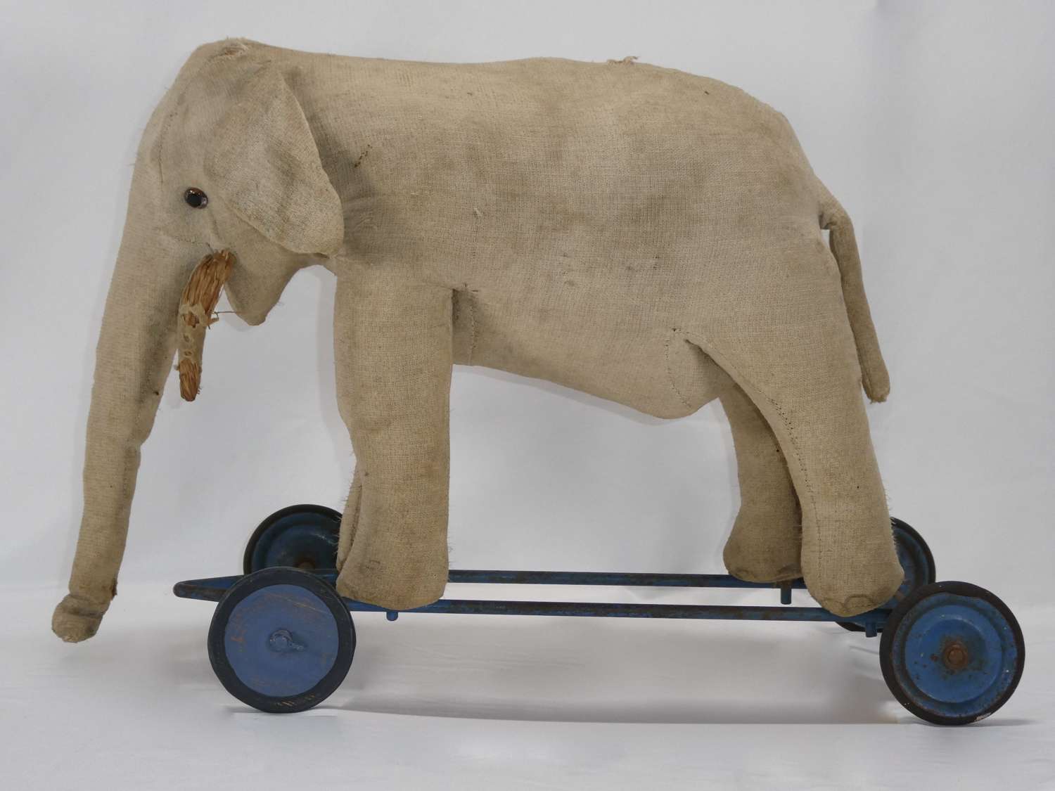 Antique French Elephant Pull-Along Toy