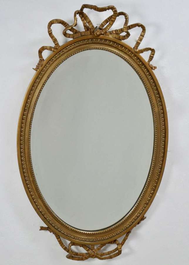 Edwardian Bow Top Mirror