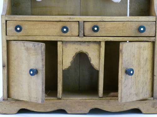 Early 20th Century Miniature Pine Dresser