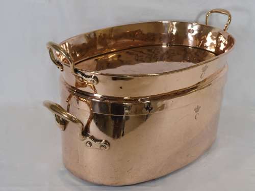 Large Copper Braising Pan, 19th Century
