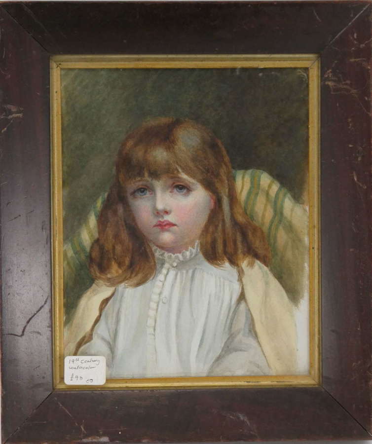 19th Century Watercolour Portrait