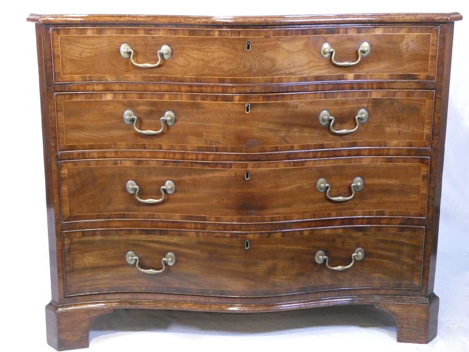 18th Century Serpentine Chest of Drawers