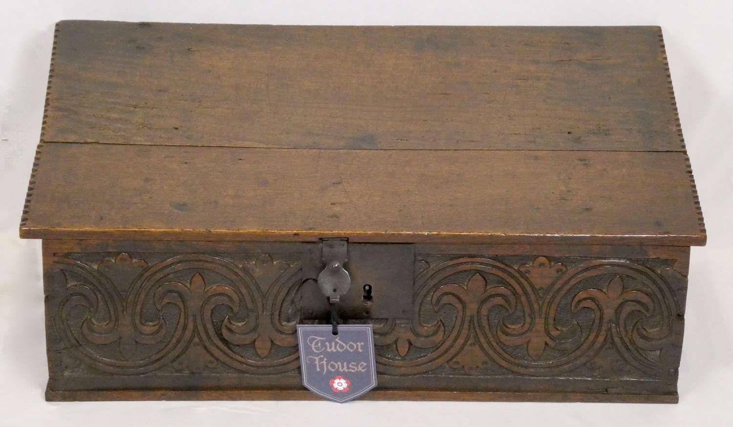 Charles II Boarded Oak Box, circa 1660