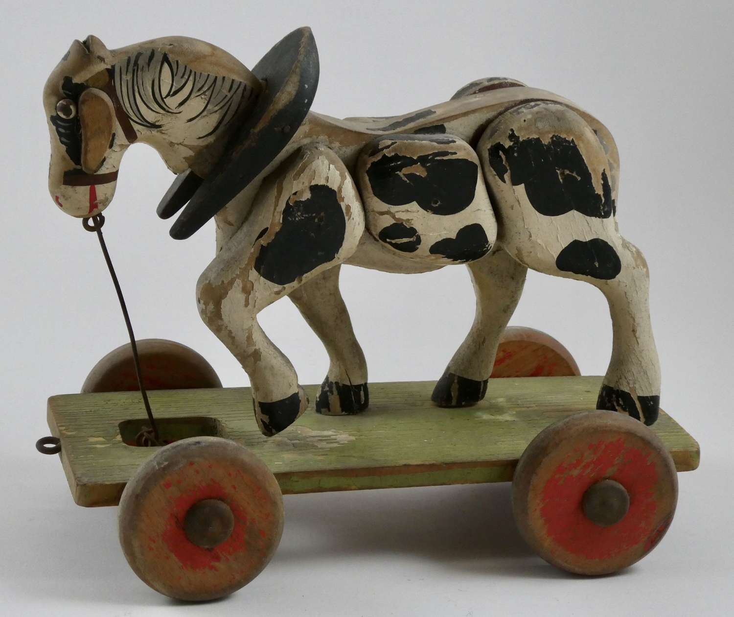 Early 20th Century Pull-along Toy Mule