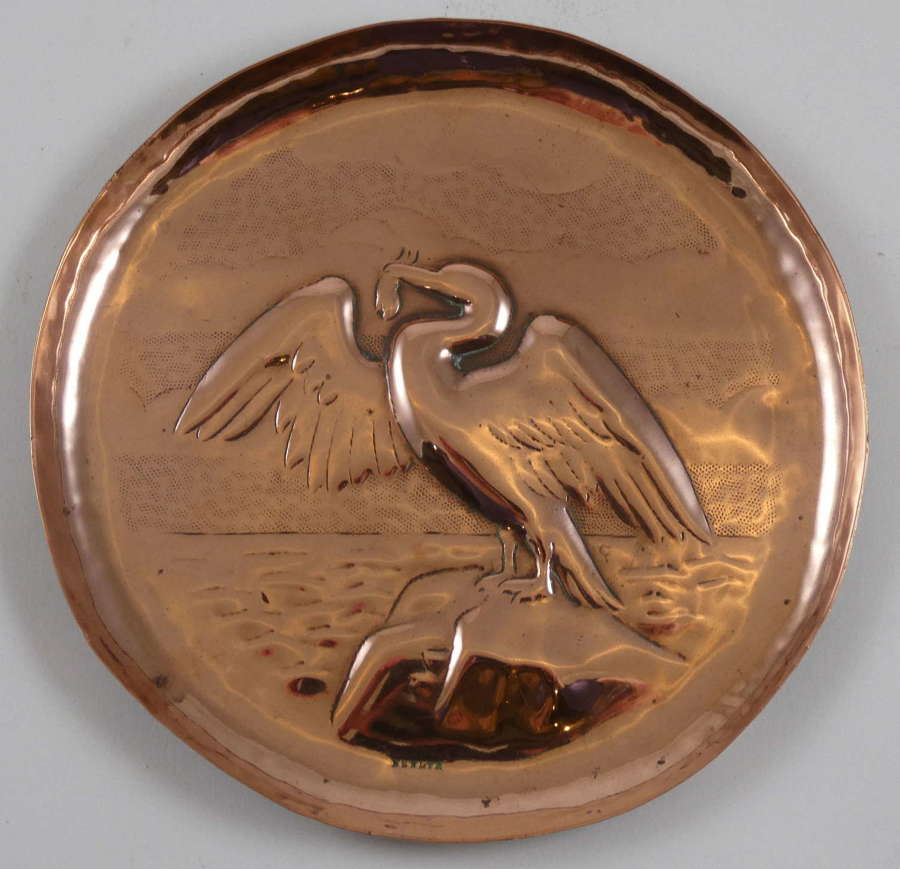 Newlyn Copper Pin Dish, circa 1910