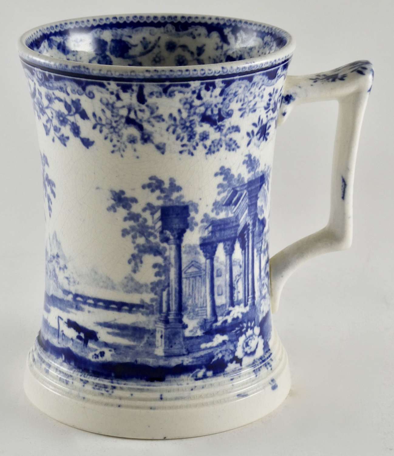 Victorian Blue and White Mug