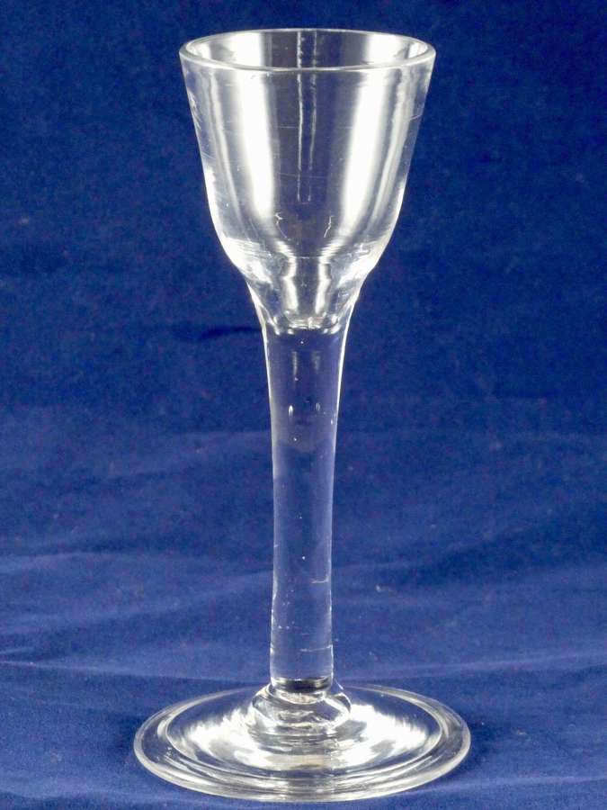 18th Century Plain Stem Glass
