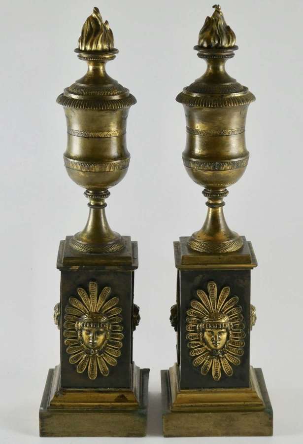 Pair of Regency Bronze Cassolette, circa 1820