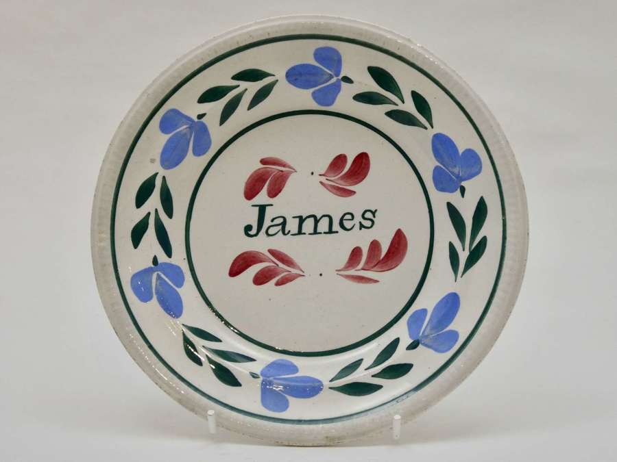 19th Century Llanelly Plate "James"