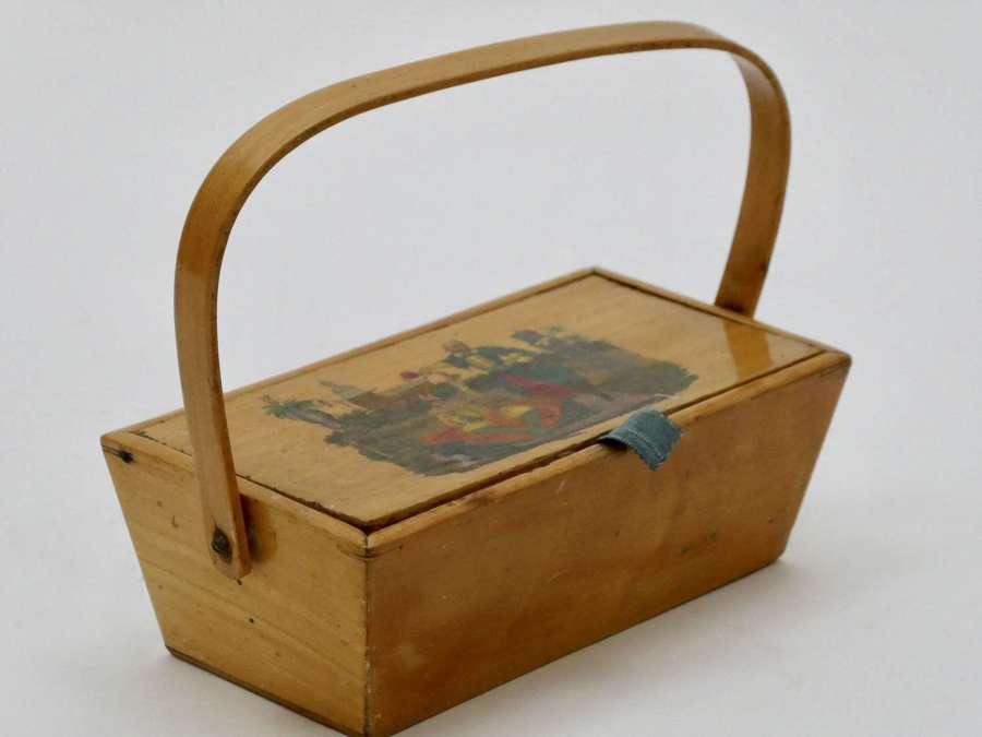Chinoiserie Basket, circa 1800