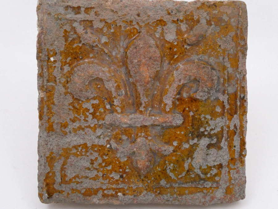 Barnstaple Tile,  dated 1708, by Nathanial Leachland