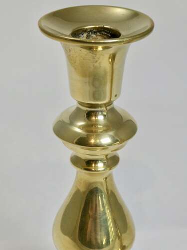 Pair of Brass Candlesticks, circa 1815